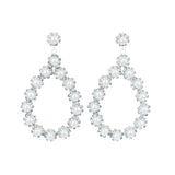 Fashion Floral Teardrop Dangle Earrings #28319 - Multiple Colors (PC)
