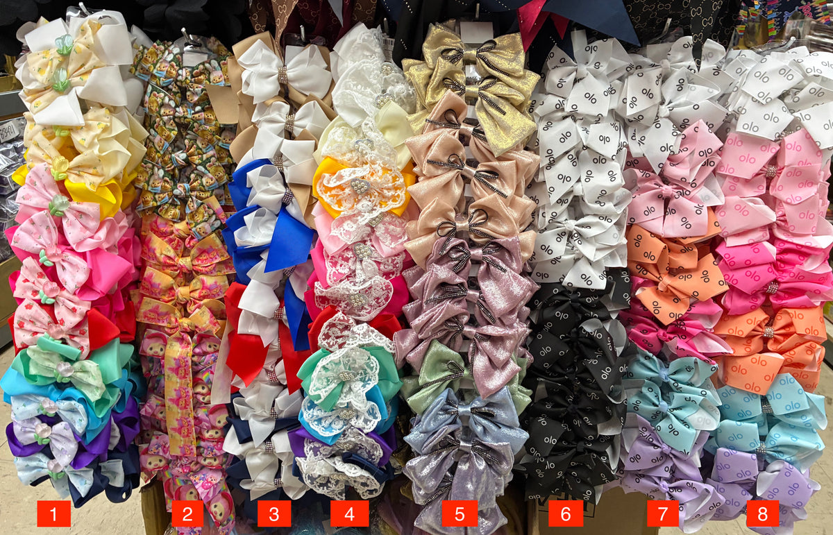 Wholesale Design Hair Bows #33BOT (12/24PC)