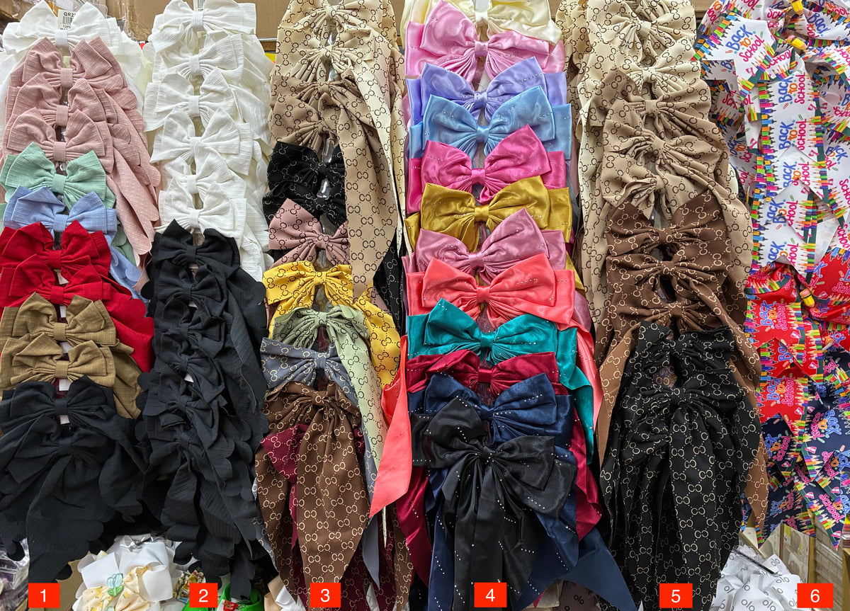 Wholesale Design Hair Bows #33TOP (12/24PC)