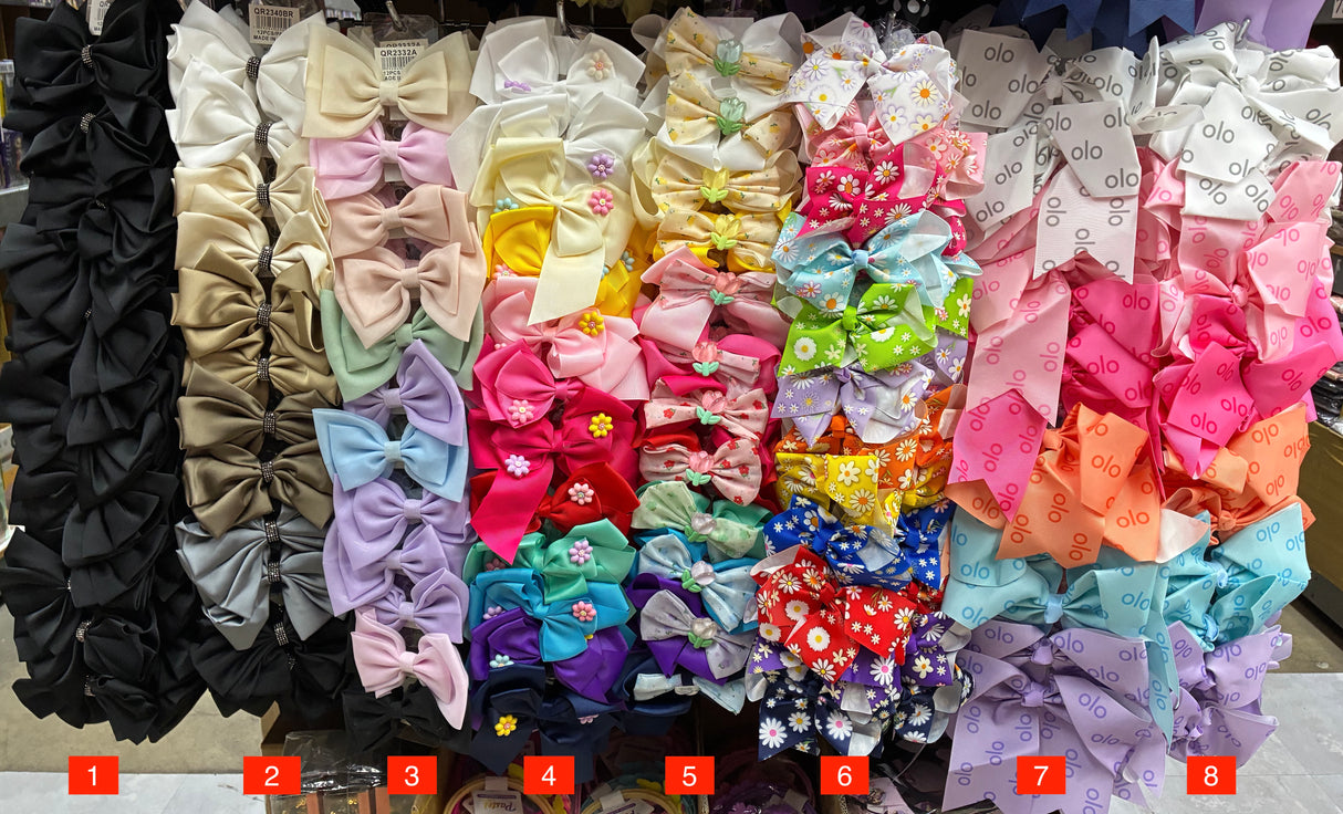 Wholesale Design Hair Bows #34BOT (12/24PC)