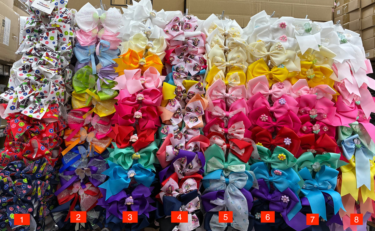 Wholesale Design Hair Bows #34TOP (12/24PC)
