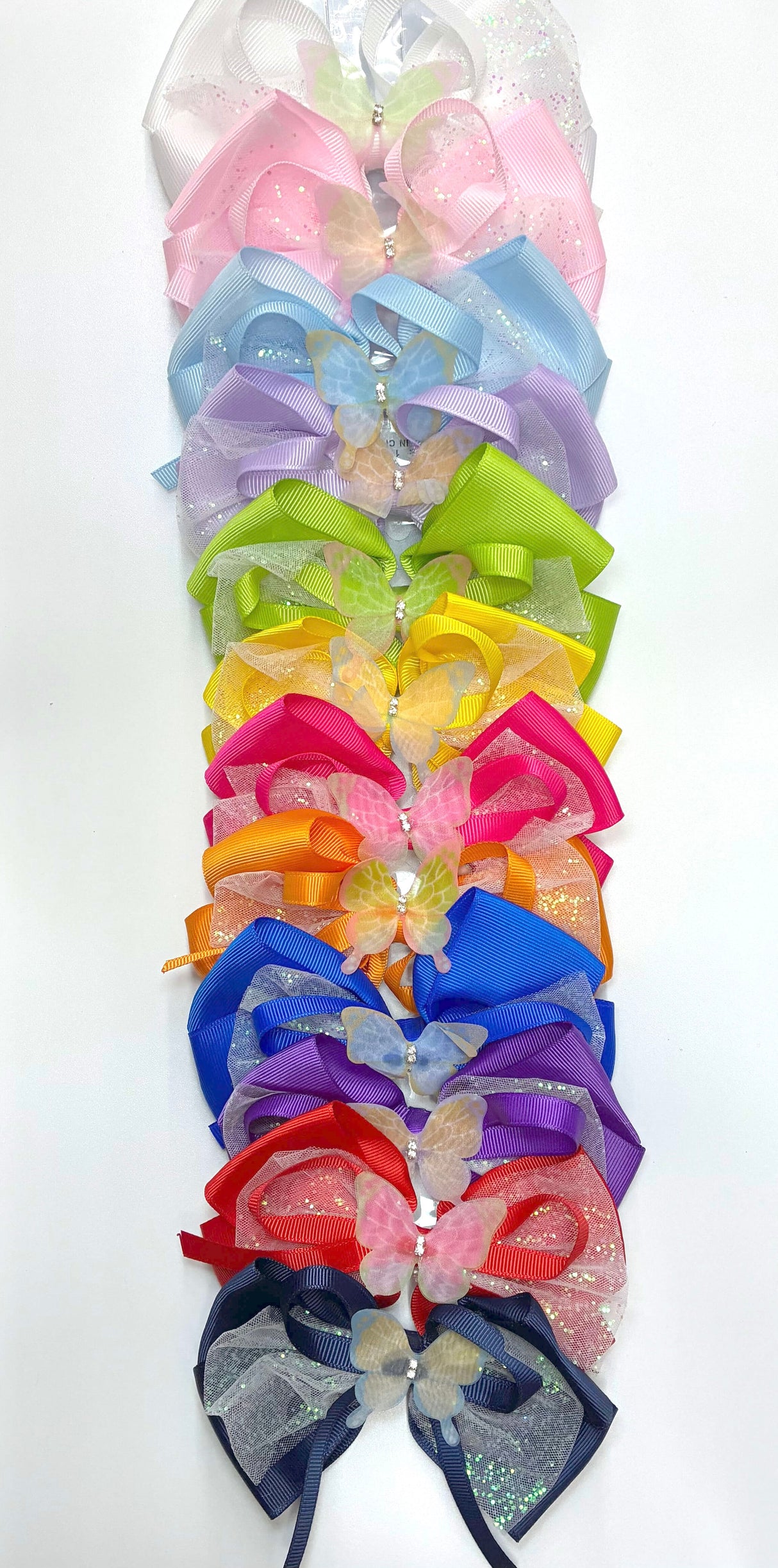 HAIRBOW LARGE BUTTERFLY ASSORT #ETP2424 (12PC)