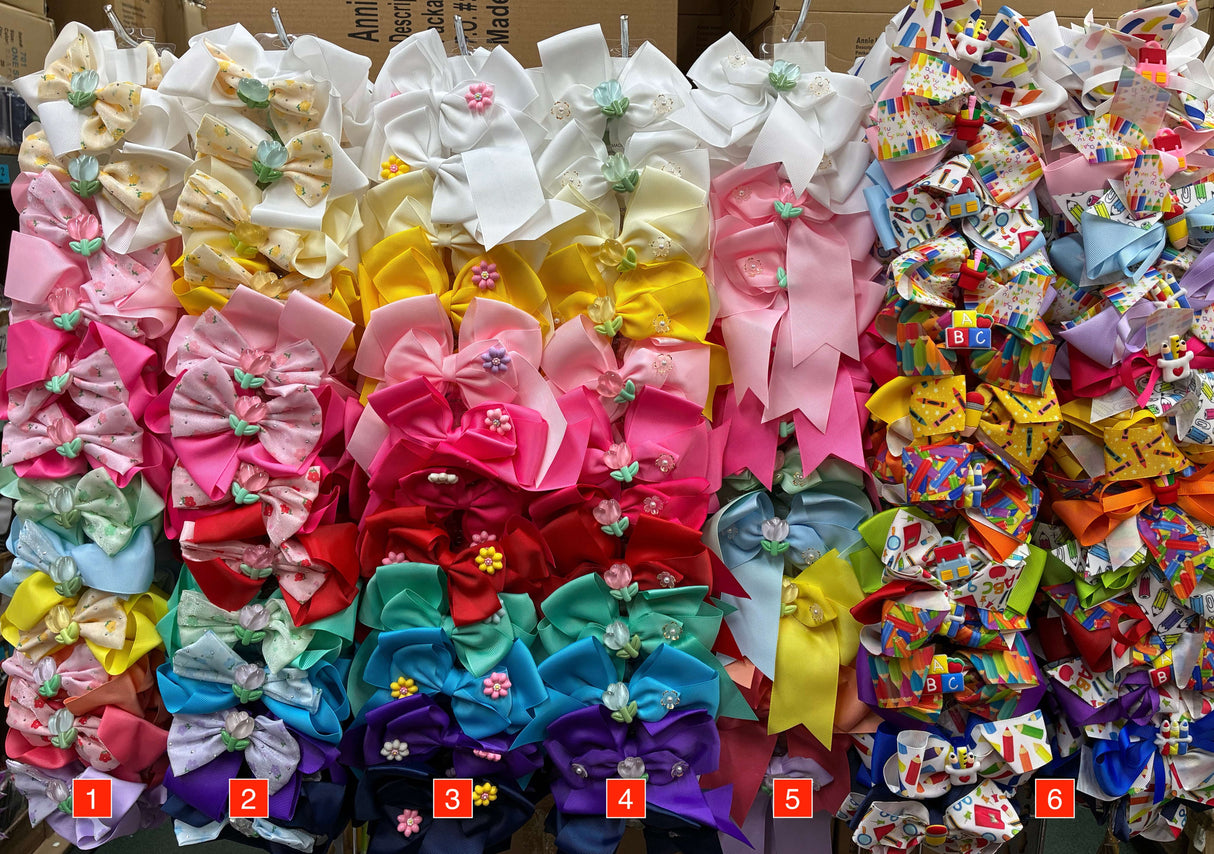 Wholesale Design Hair Bows #35TOP (12PC)