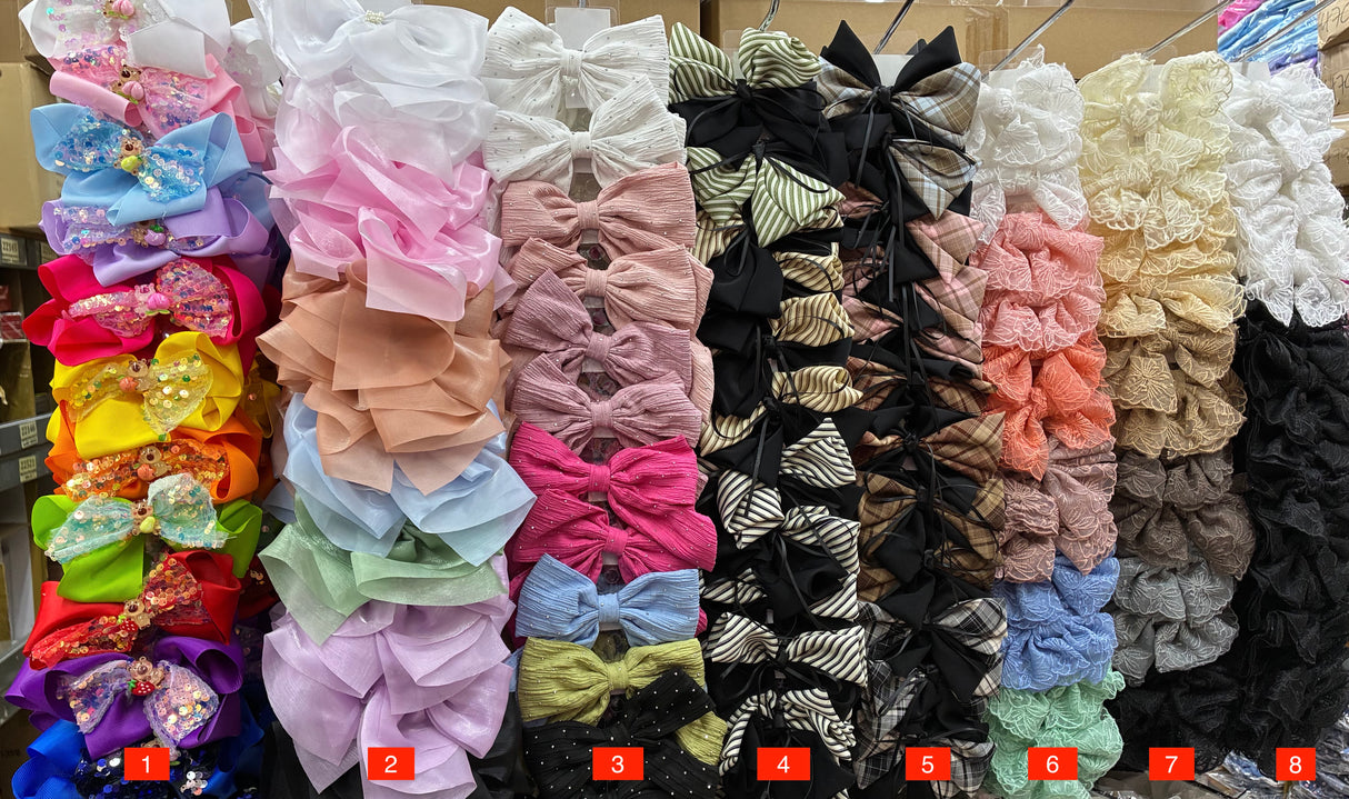 Wholesale Design Hair Bows #35TOP (12/24PC)