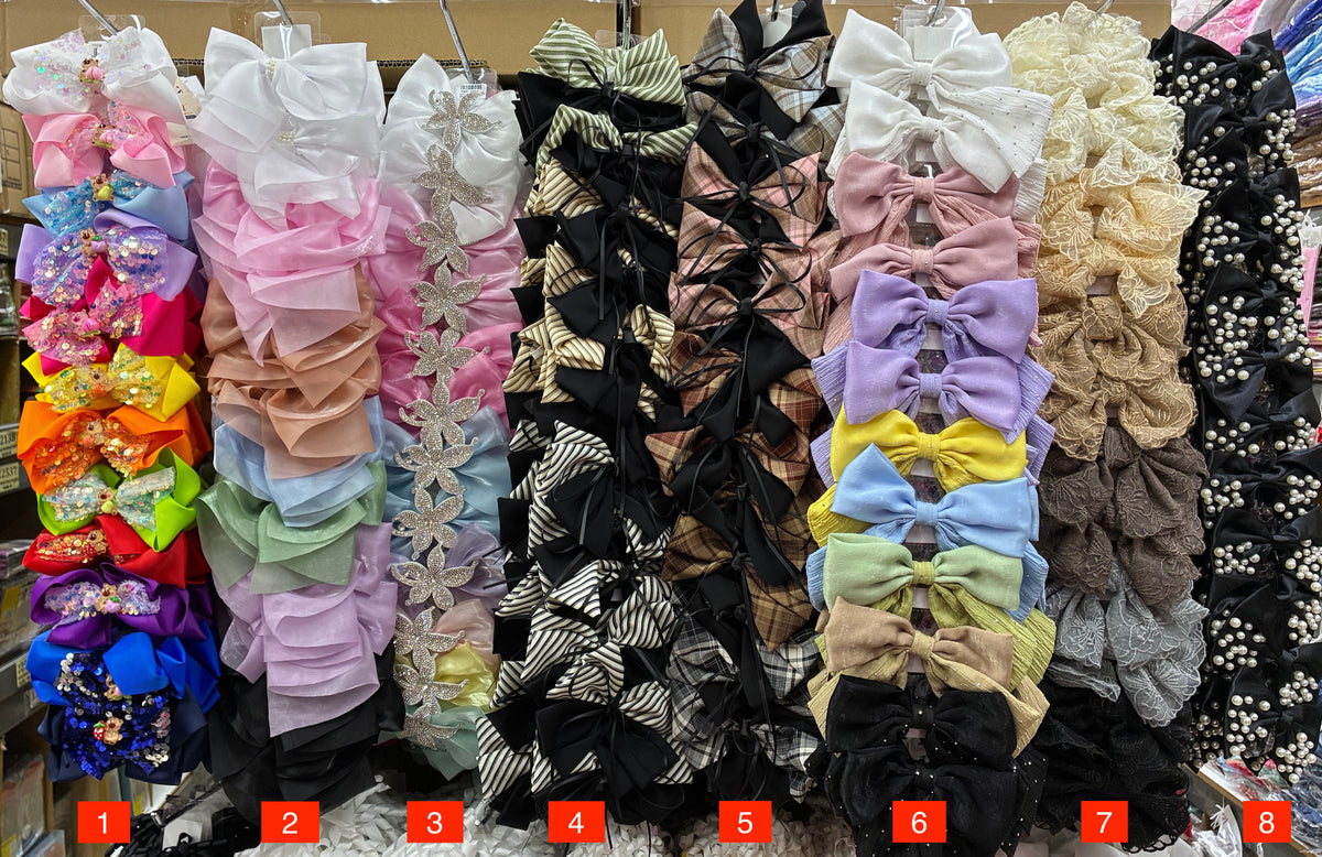 Wholesale Design Hair Bows #35TOP (12/24PC)