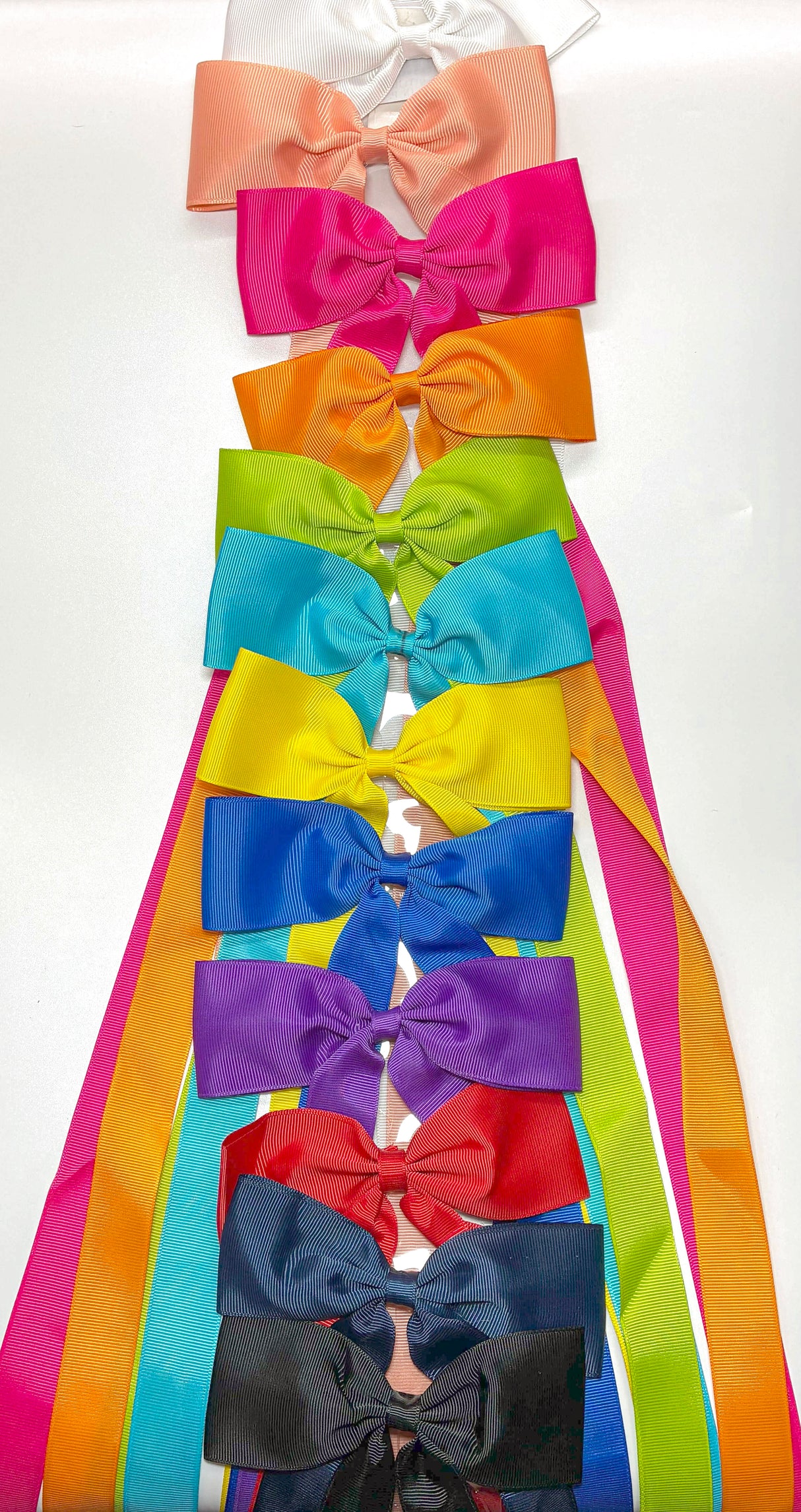 HAIRBOW LONG TAIL RIBBON ASSORT #ETP2437B (12PC)