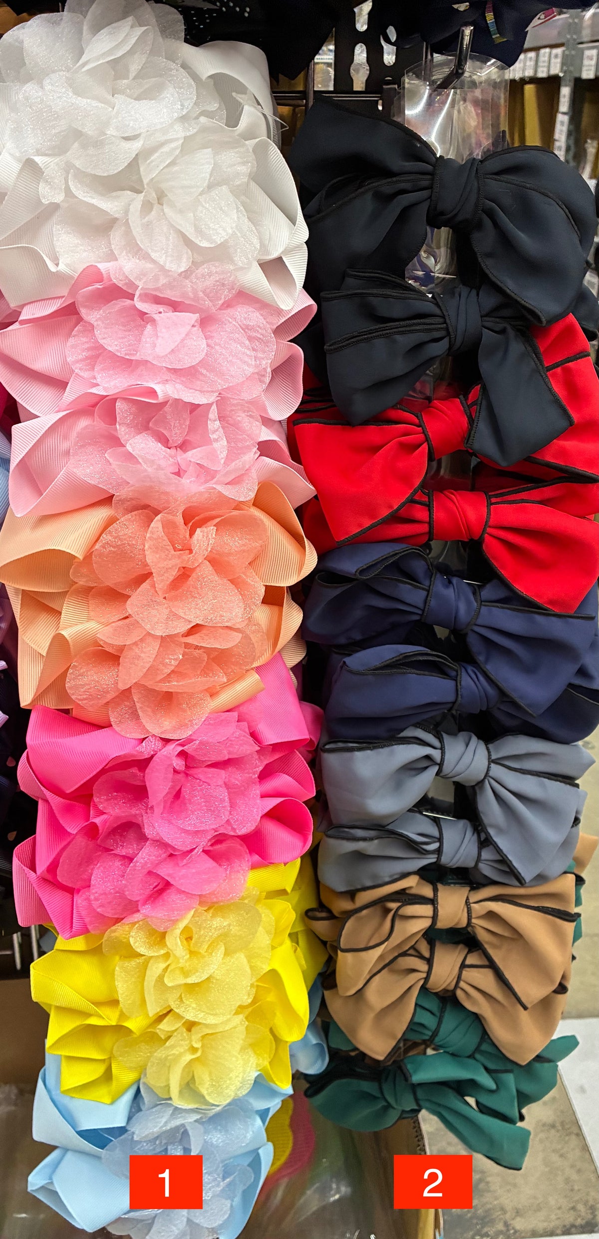 Wholesale Design Hair Bows #36BOT (12/24PC)