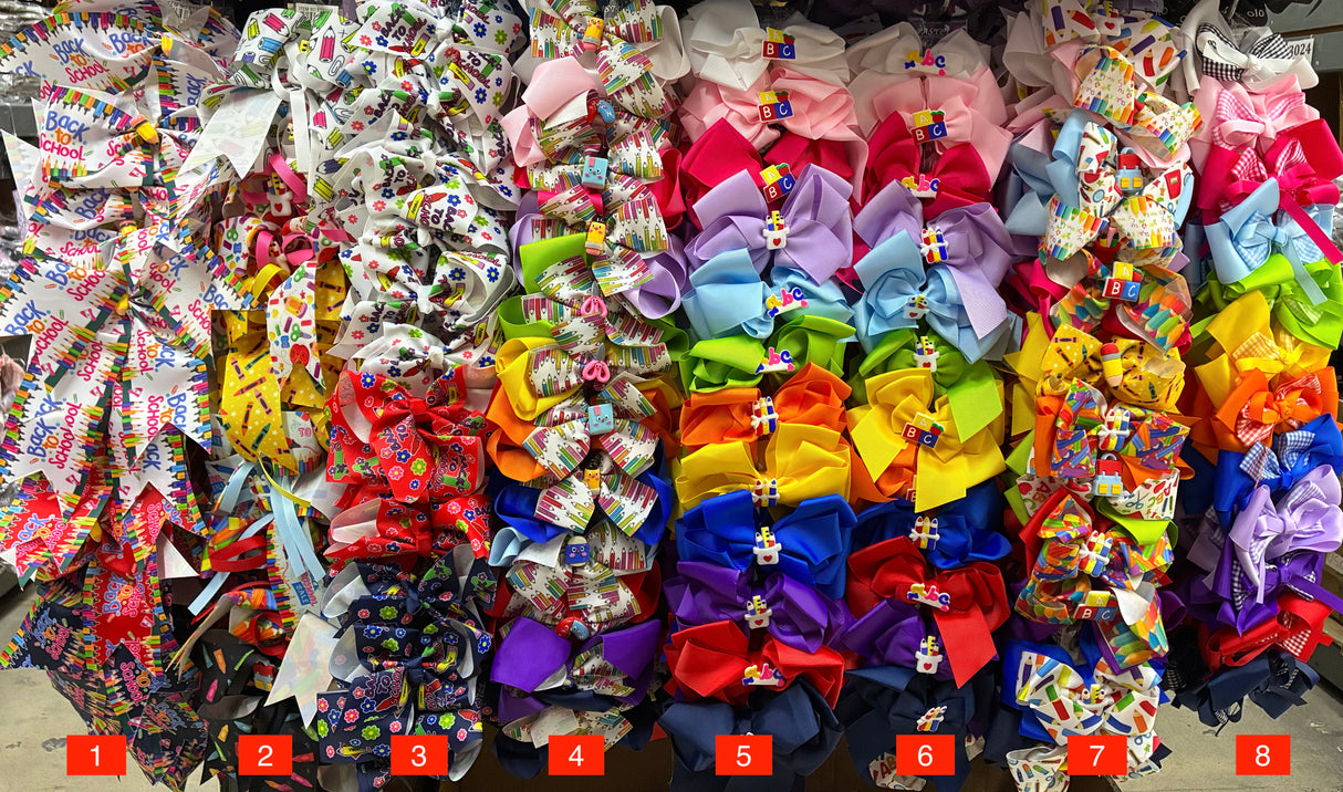 Wholesale Design Hair Bows #36BOT (12/24PC)