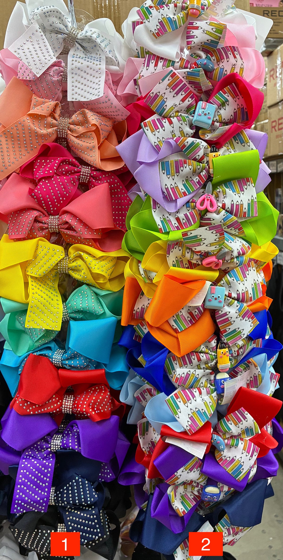 Wholesale Design Hair Bows #36TOP (12/24PC)