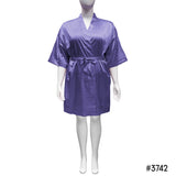 Lux Satin Short Robe #3701-3707 & #3741-3747(PC)