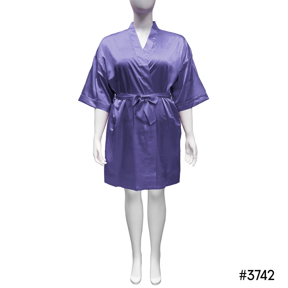 Lux Satin Short Robe #3701-3707 & #3741-3747(PC)