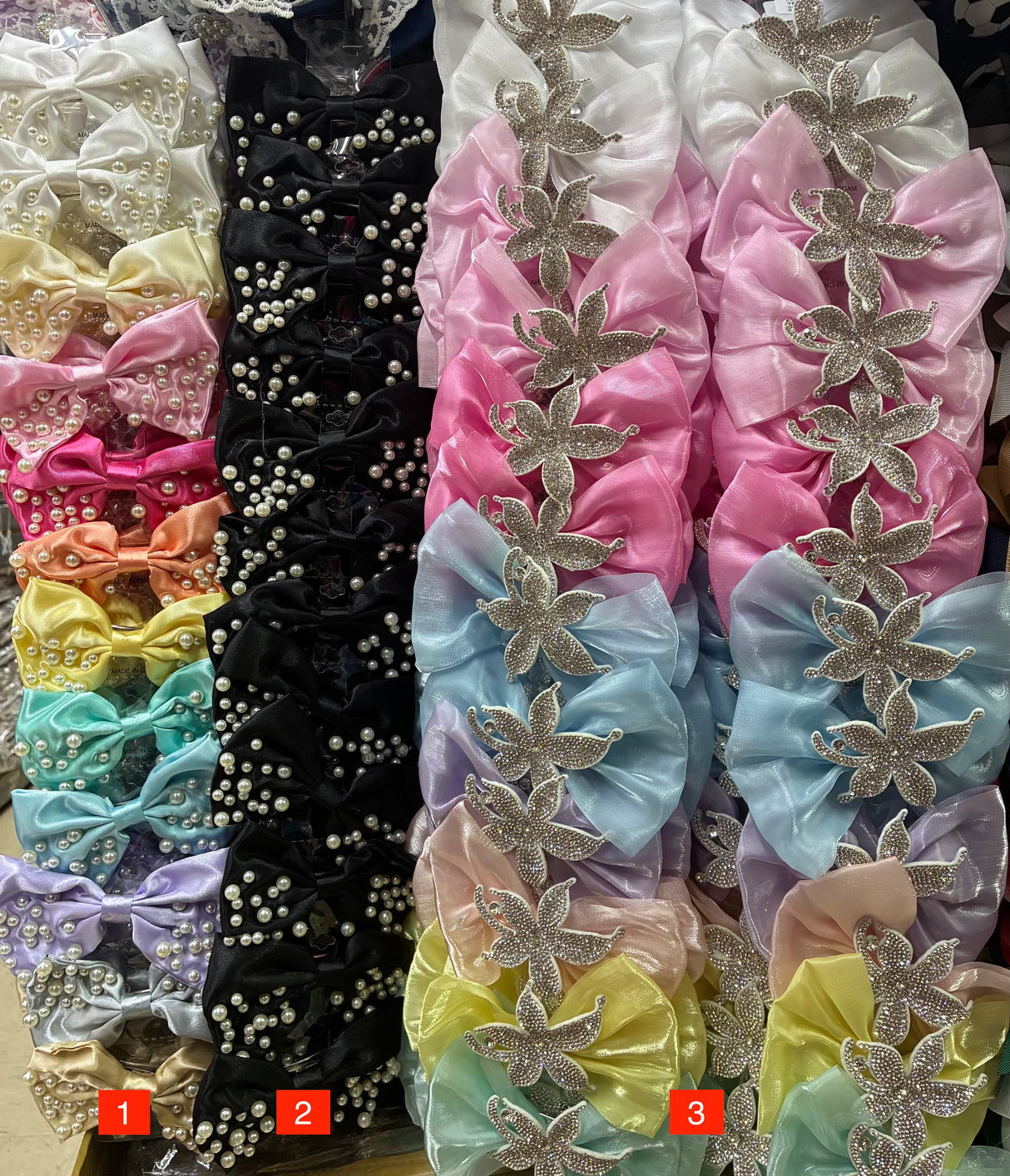 Wholesale Design Hair Bows #37BOT (12/24PC)