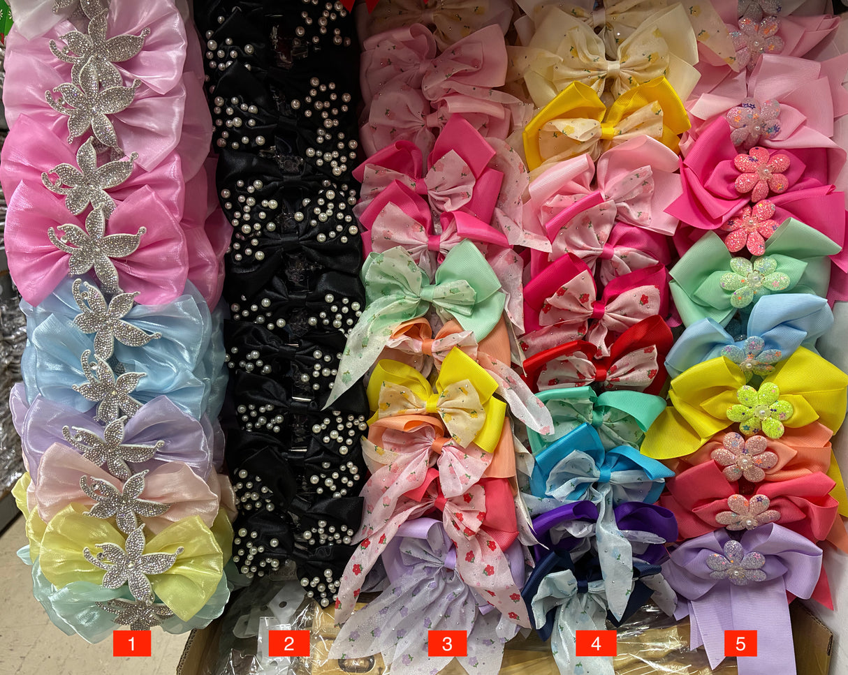 Wholesale Design Hair Bows #37BOT (12/24PC)