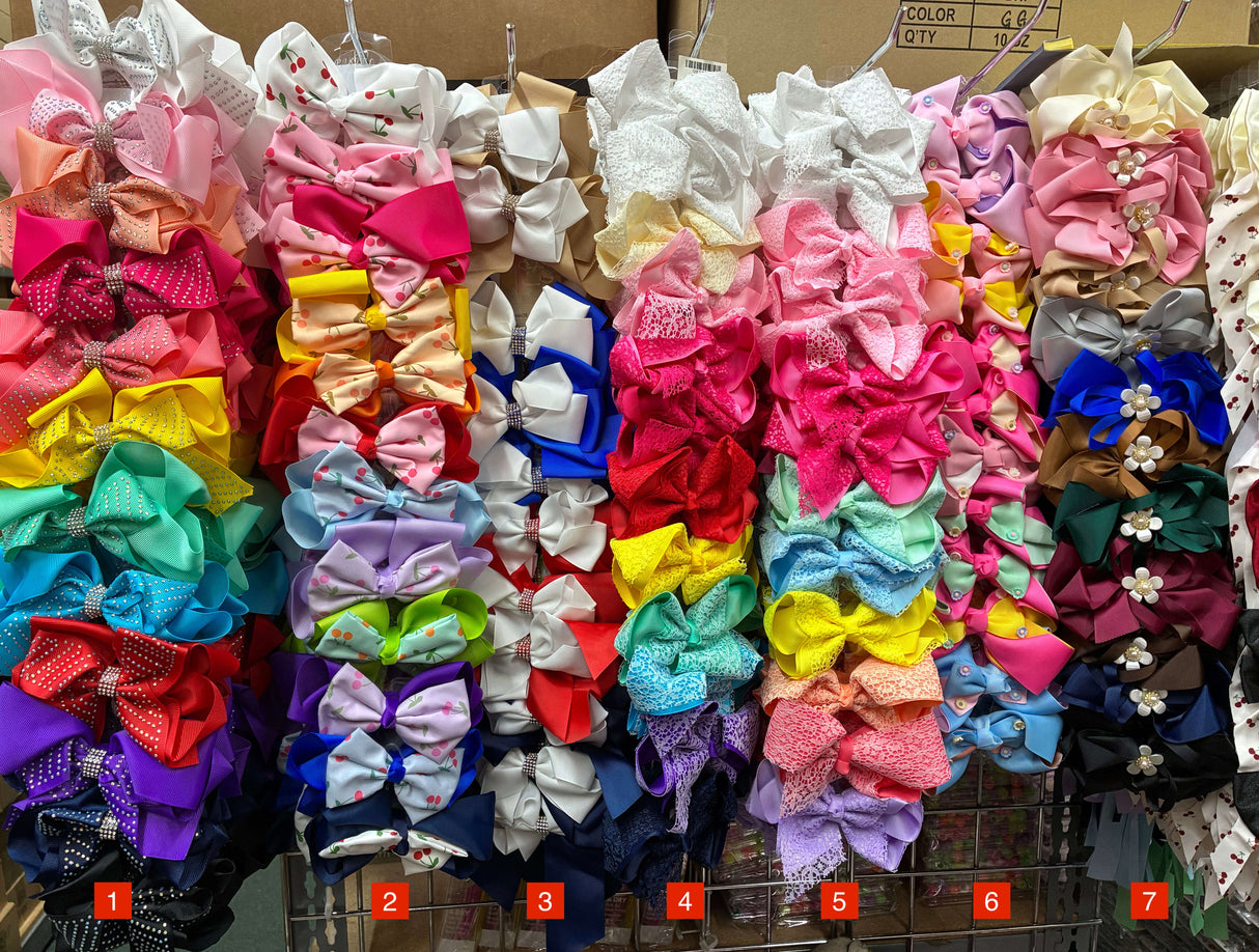 Wholesale Design Hair Bows #37TOP (12PC)