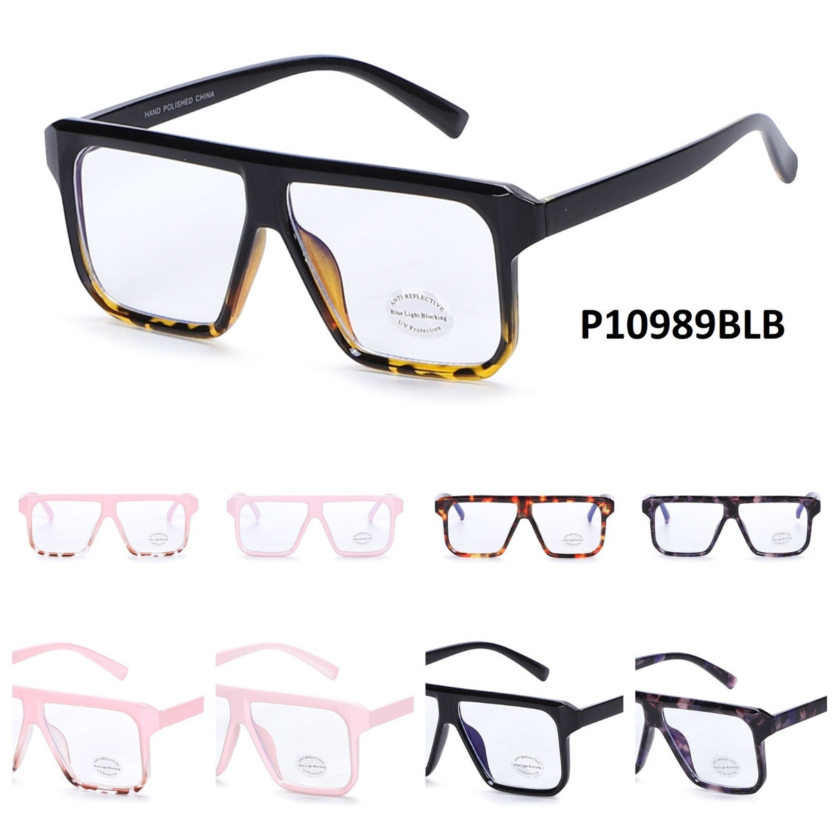 Wholesale Fashion Sunglasses #P10989BLB (12PC)
