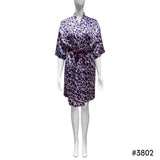 Lux Pattern Satin Short Robe #3801-3807 & 3841-3847 (PC)