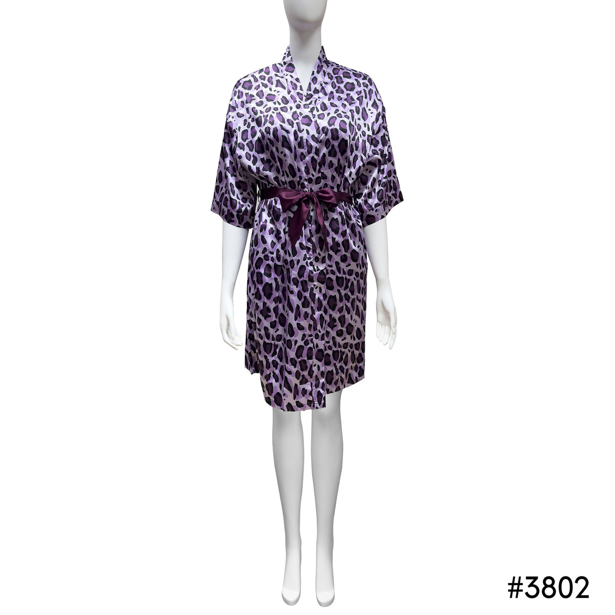 Lux Pattern Satin Short Robe #3801-3807 & 3841-3847 (PC)