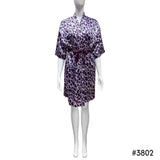 Lux Pattern Satin Short Robe #3801-3807 & 3841-3847 (PC)