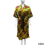 Lux Pattern Satin Long Robe #3821-3827 & 3861-3867 (PC)