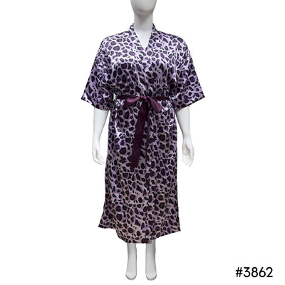 Lux Pattern Satin Long Robe #3821-3827 & 3861-3867 (PC)