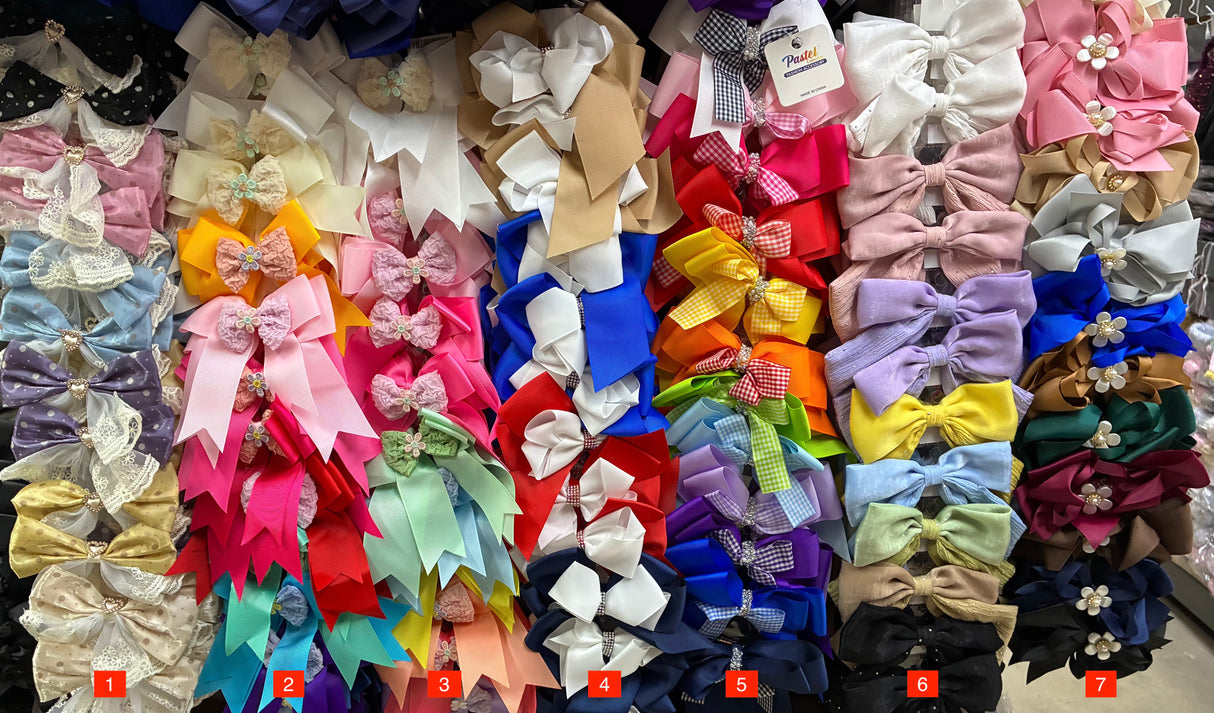 Wholesale Design Hair Bows #38BOT (12/24PC)