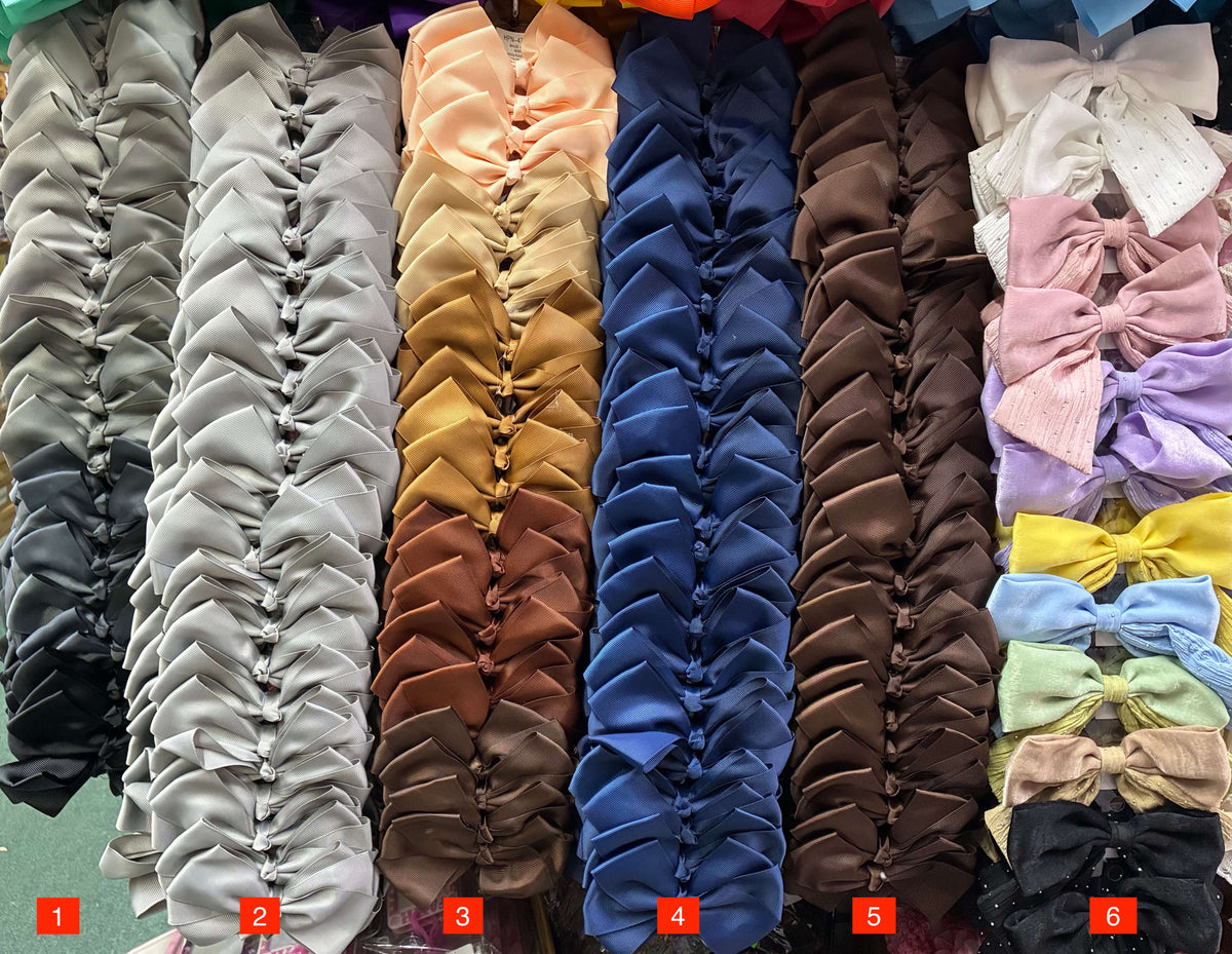 Wholesale Design Hair Bows #40BOT (12/24PC)