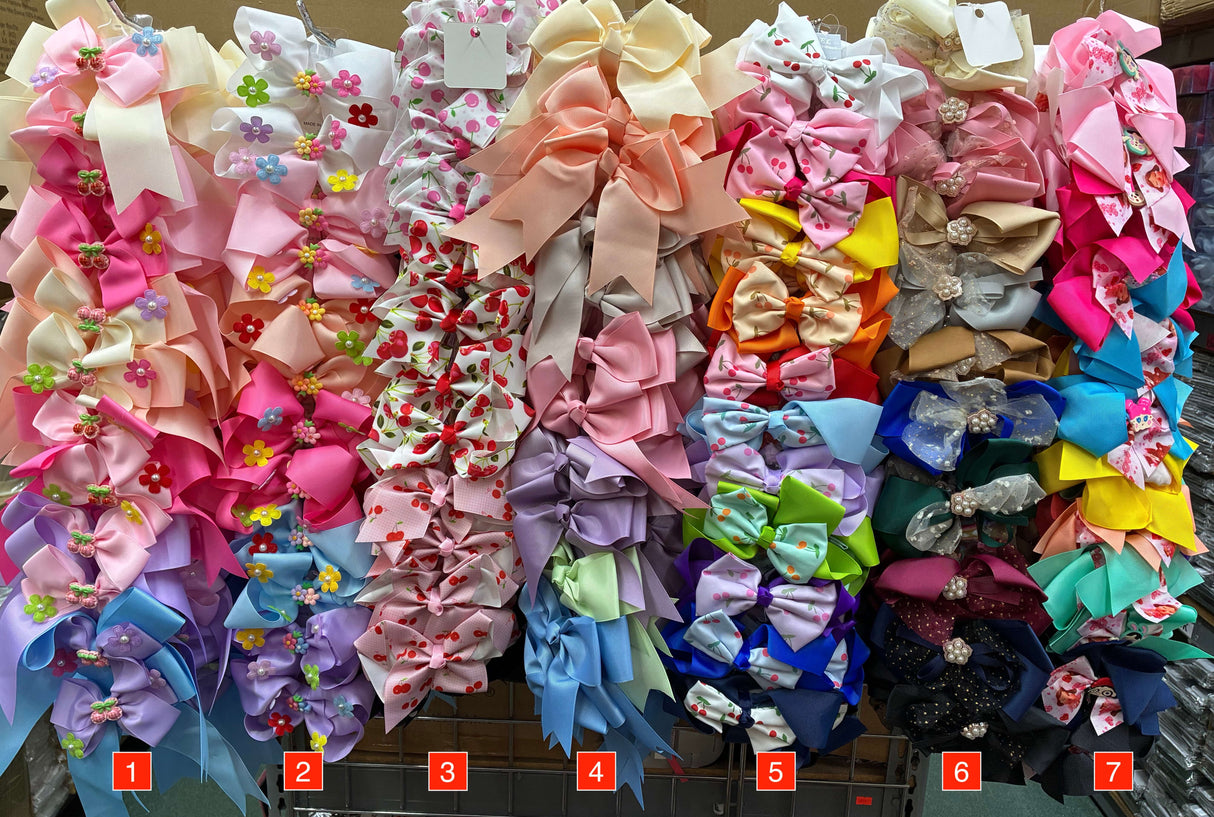 Wholesale Design Hair Bows #42TOP (12/24PC)