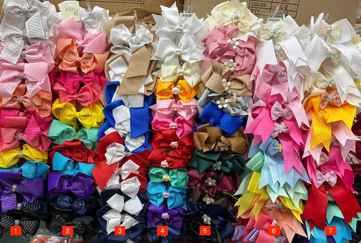 Wholesale Design Hair Bows #43TOP (12/24PC)