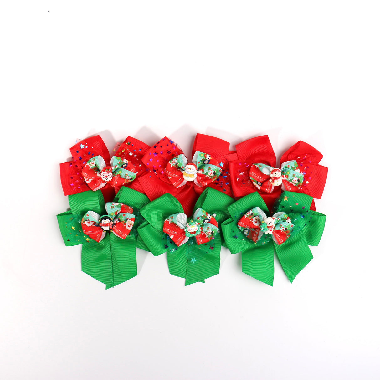 HAIRBOW LARGE CHRISTMAS MIX #QR2230 (12PC)