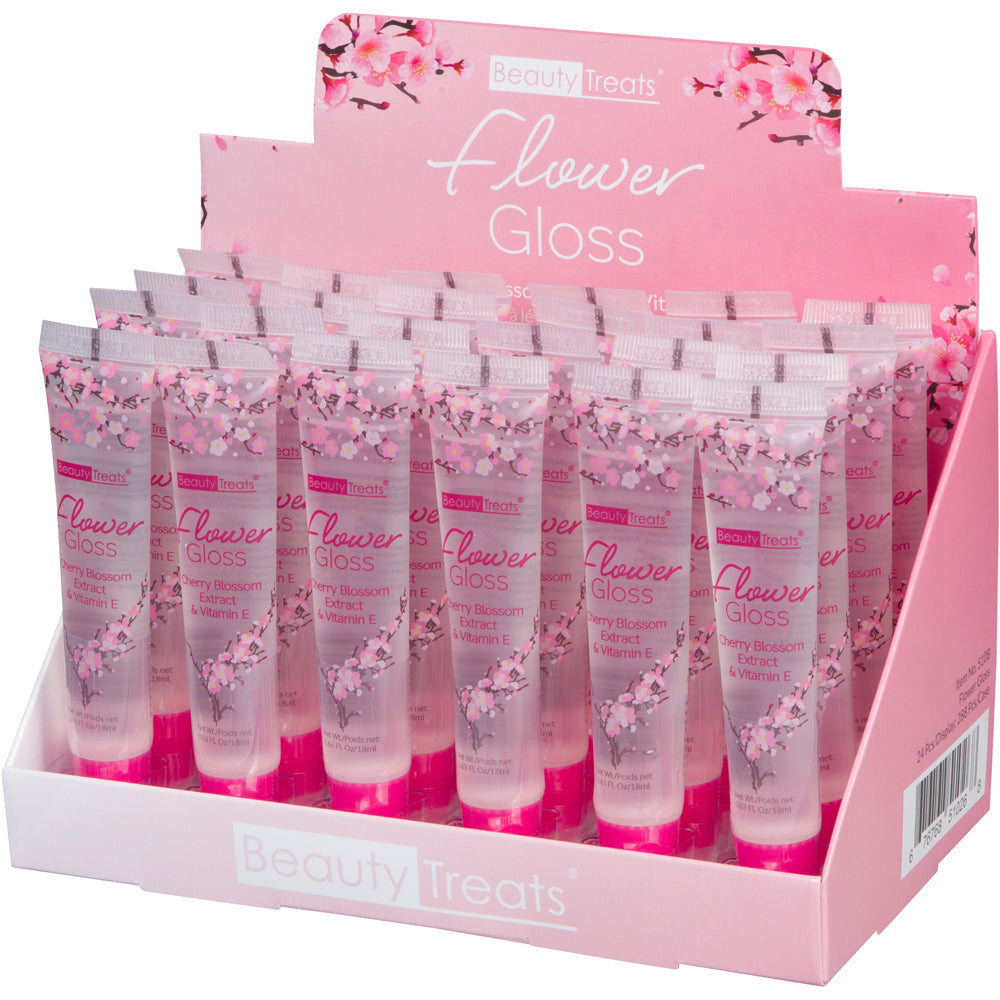 Beauty Treats Flower Gloss #510B (24PC)