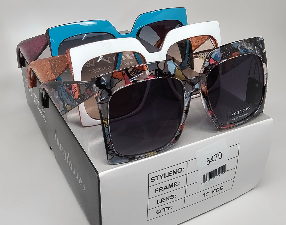 Wholesale Fashion Sunglasses #5470 (12PC)