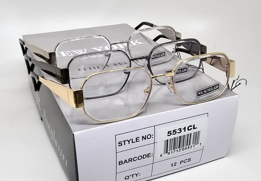 Wholesale Fashion Sunglasses #5531CL (12PC)