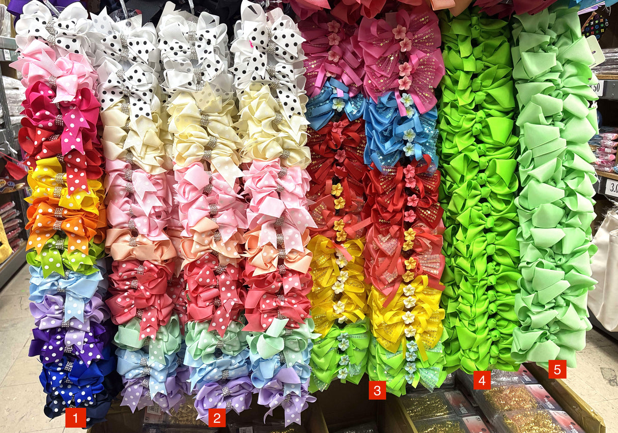 Wholesale Design Hair Bows #7BOT (12PC)
