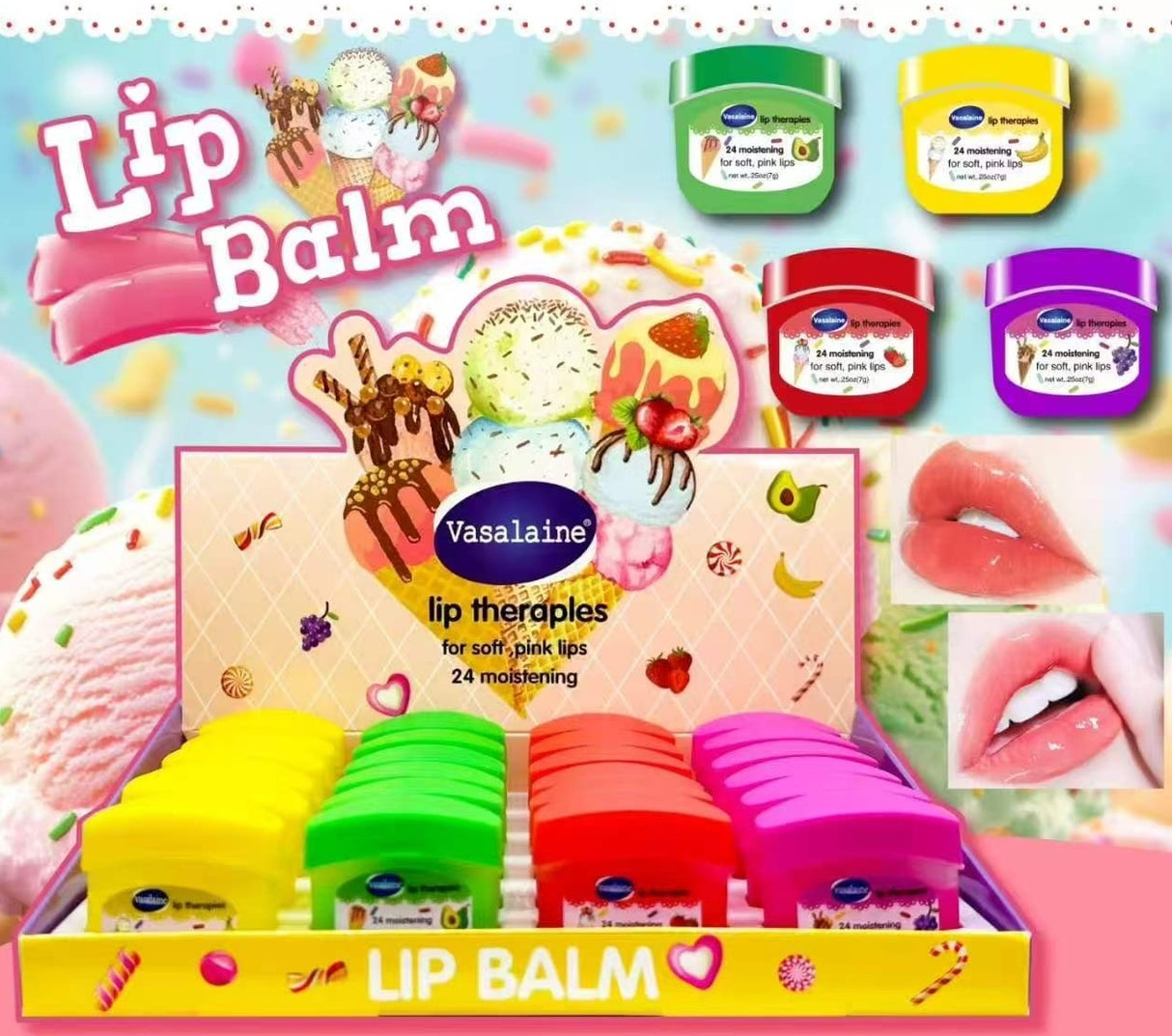 Vasalaine Lip Therapies #8184 (24PC)