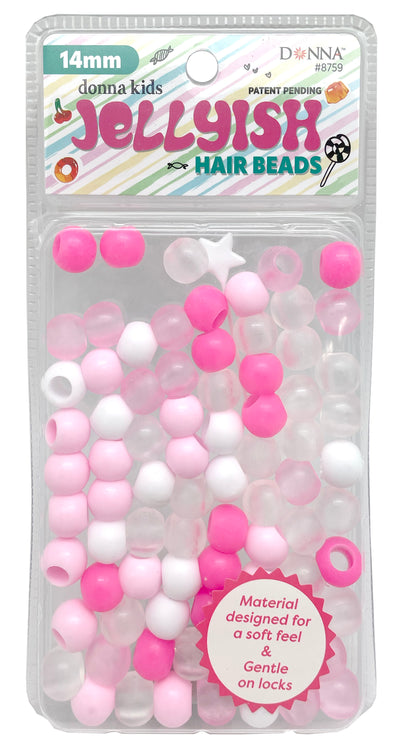 Jellyish Hair Beads 14MM - Multiple Colors