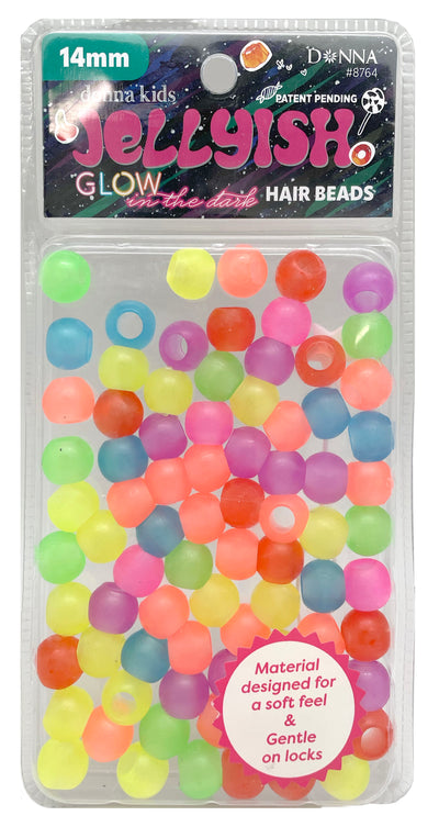 Jellyish Hair Beads 14MM - Multiple Colors