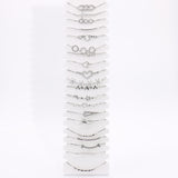 Premium Chain Anklet Display #900-040 - Multiple Colors (14PC)