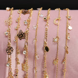 Premium Butterfly Night Bloom Ankle Bracelet Display #900-049G (14PC)