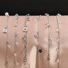 Premium 18K White Gold Plated Ankle Bracelet Display #900-049W (14PC)