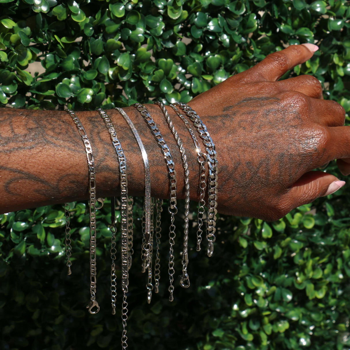 Premium Basics Chain Anklet Display #900-050W (14PC)