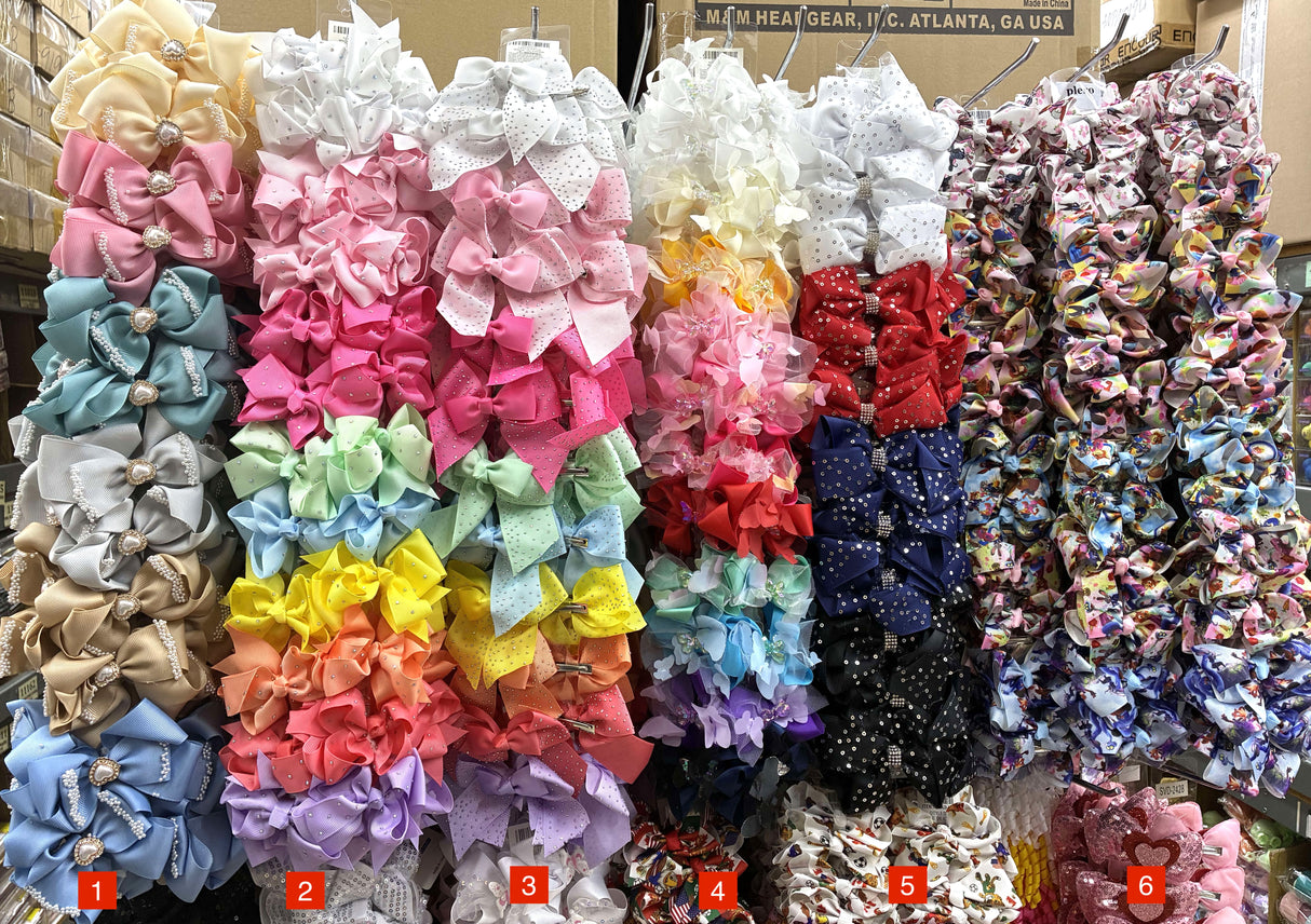 Wholesale Design Hair Bows #9TOP (12PC)