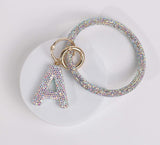 Fashion Wristlet Initial Keychain (PC)
