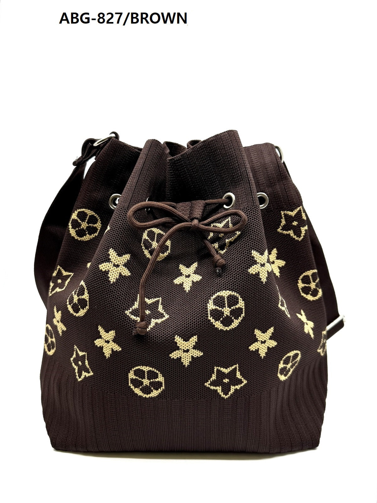 Fashion Bucket Tote Bag #ABG827 - Brown (PC)