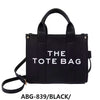 Fashion Tote Bag #ABG839 - Black (PC)