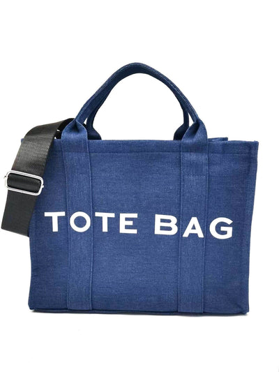Design Denim Big Tote Bag #ABG883 - Multiple Colors (PC)