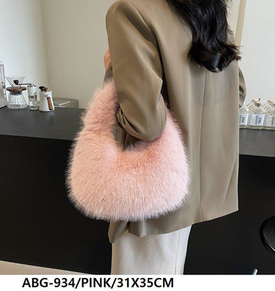 Fashion Fur Tote Bag #ABG934 - Multiple Colors (PC)