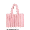 Fashion Fur Tote Bag #ABG935 - Pink (PC)