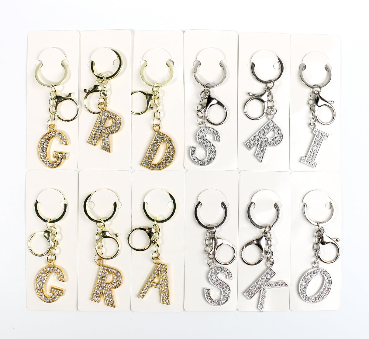 Rhinestone Butterfly Keychain #ABKC0034 (12PC)
