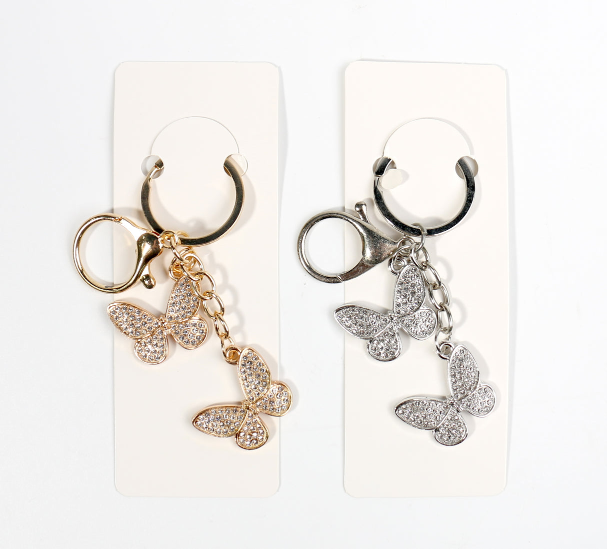 Rhinestone Initial Keychain #ABKC0035 (12PC)