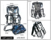 Clear Backpacks #ABP1352BLACK (PC)